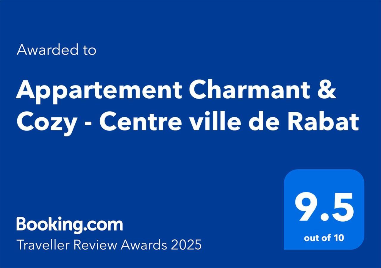 Appartement Charmant & Cozy - Centre Ville De Rabat Eksteriør bilde